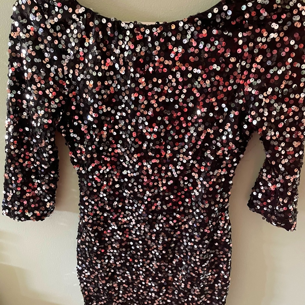 Black shimmery dress